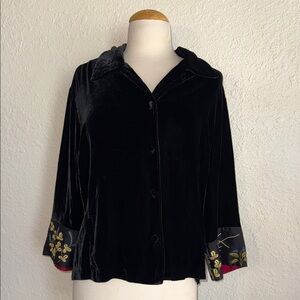 Johnny Was Velvet Blouse